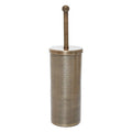 Allegra Gold Aluminium Toilet Brush with Etched Detail