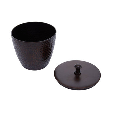 Allegra Bronze Finish Metallic Bathroom Jar