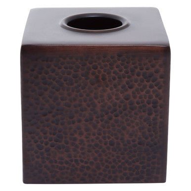 Allegra Bronze Aluminium Tissue Box with Hammered Effect
