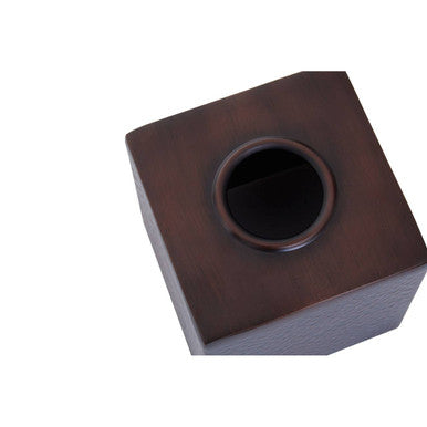 Allegra Bronze Aluminium Tissue Box with Hammered Effect