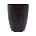 Allegra Dark Bronze Aluminium Waste Bin with Hammered Effect