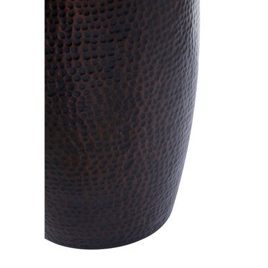 Allegra Dark Bronze Aluminium Waste Bin with Hammered Effect