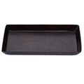 Allegra Dark Bronze Aluminium Bathroom Tray with Hammered Effect