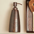Allegra Dark Bronze Aluminium Soap Dispenser with Hammered Effect