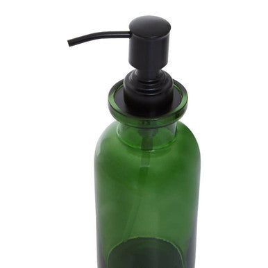 Allegra Kiara Green Glass Soap Dispenser