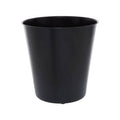 Allegra Black Stainless Steel Waste Bin with Green Detail