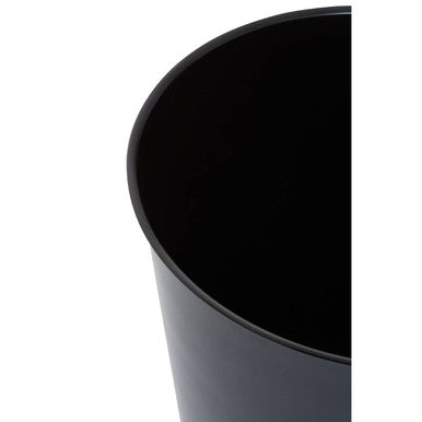 Allegra Black Stainless Steel Waste Bin with Green Detail