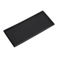 Allegra Black Stainless Steel Bathroom Tray with Green Detail