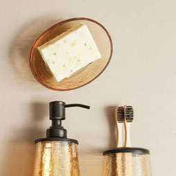 Allegra Oval Glass Soap Dish