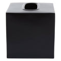 Allegra Black and Gold Stainless Steel Tissue Box