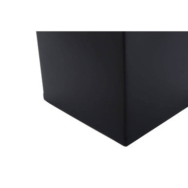 Allegra Black and Gold Stainless Steel Tissue Box