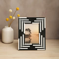 5In X 7In Black And White Stripe Photo Frame | Donato
