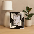 4In X 6In Black And White Stripe Photo Frame | Donato
