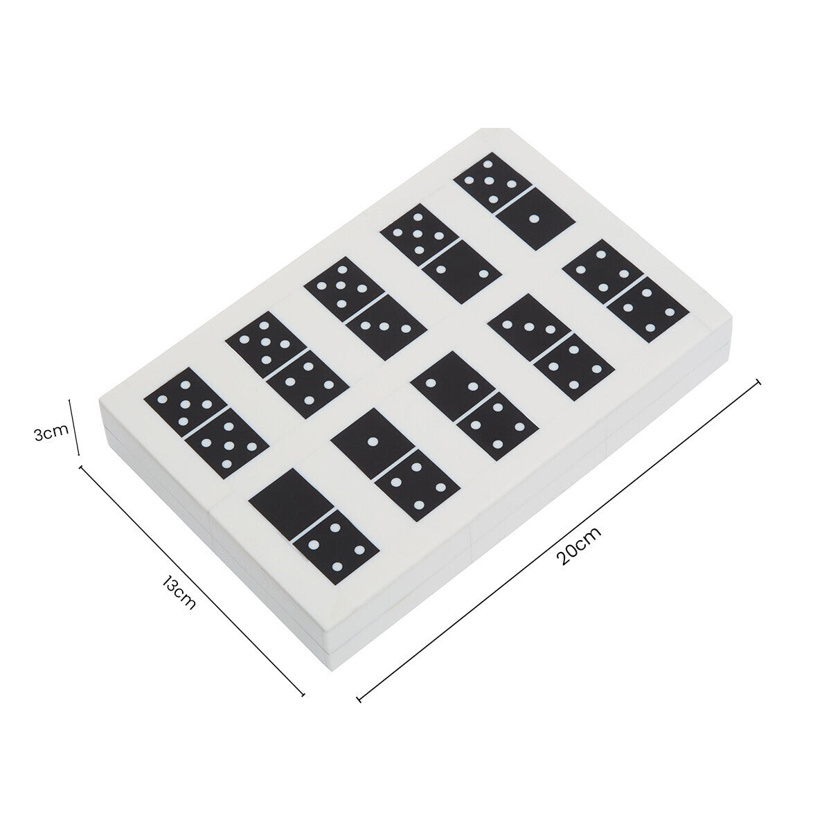 Churchill Games Black and White Domino Box Set