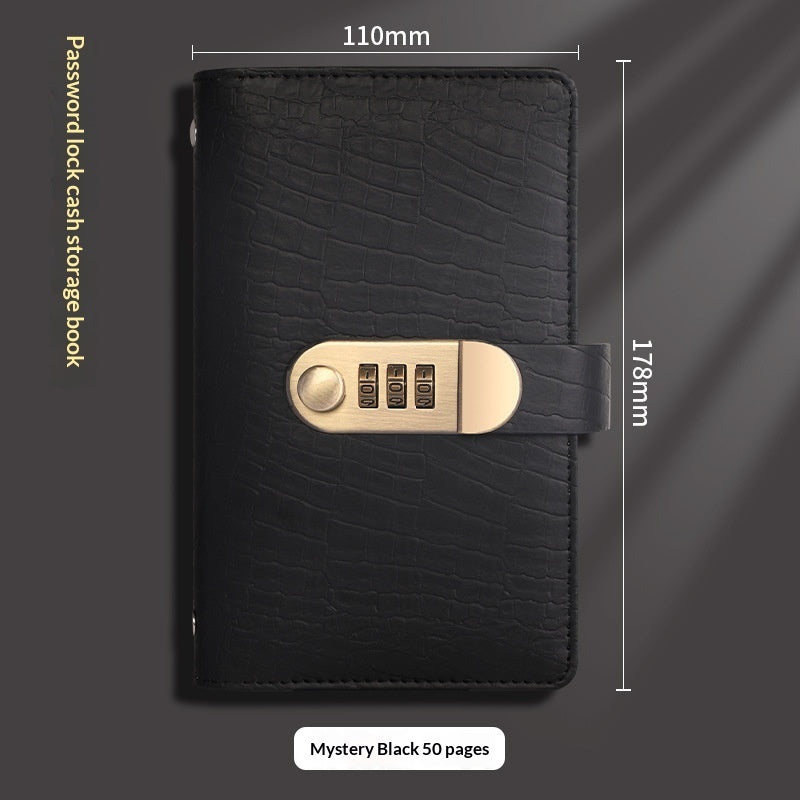 New Cash Savings Book Financial Storage Book Password Lock Savings Clip