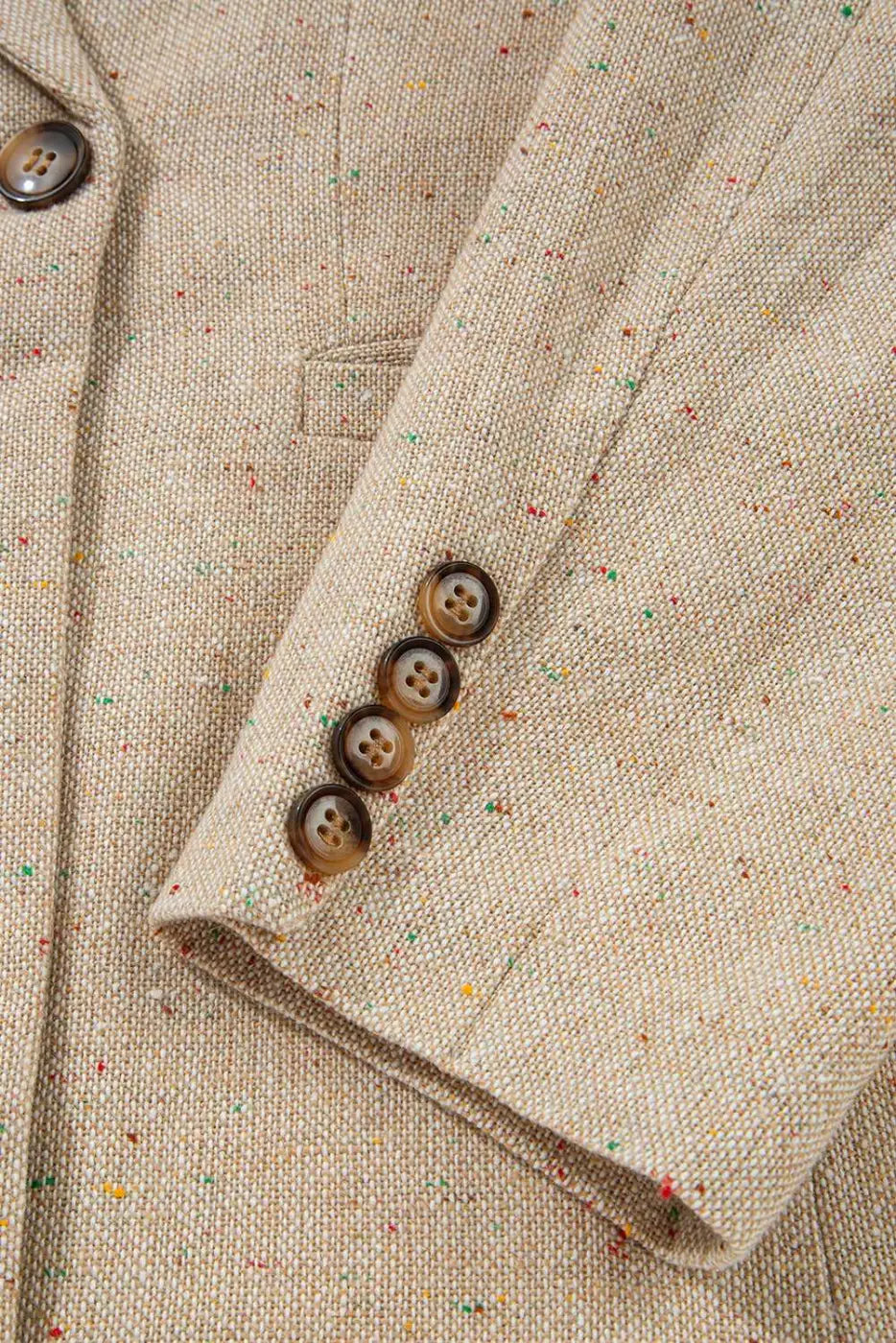 Light Beige Fitted Blazer Women UK