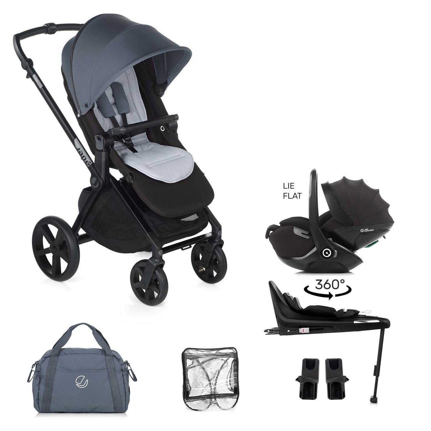 Jane Muum-4 Kombibaby 360 Lie-Flat Car Seat Travel System