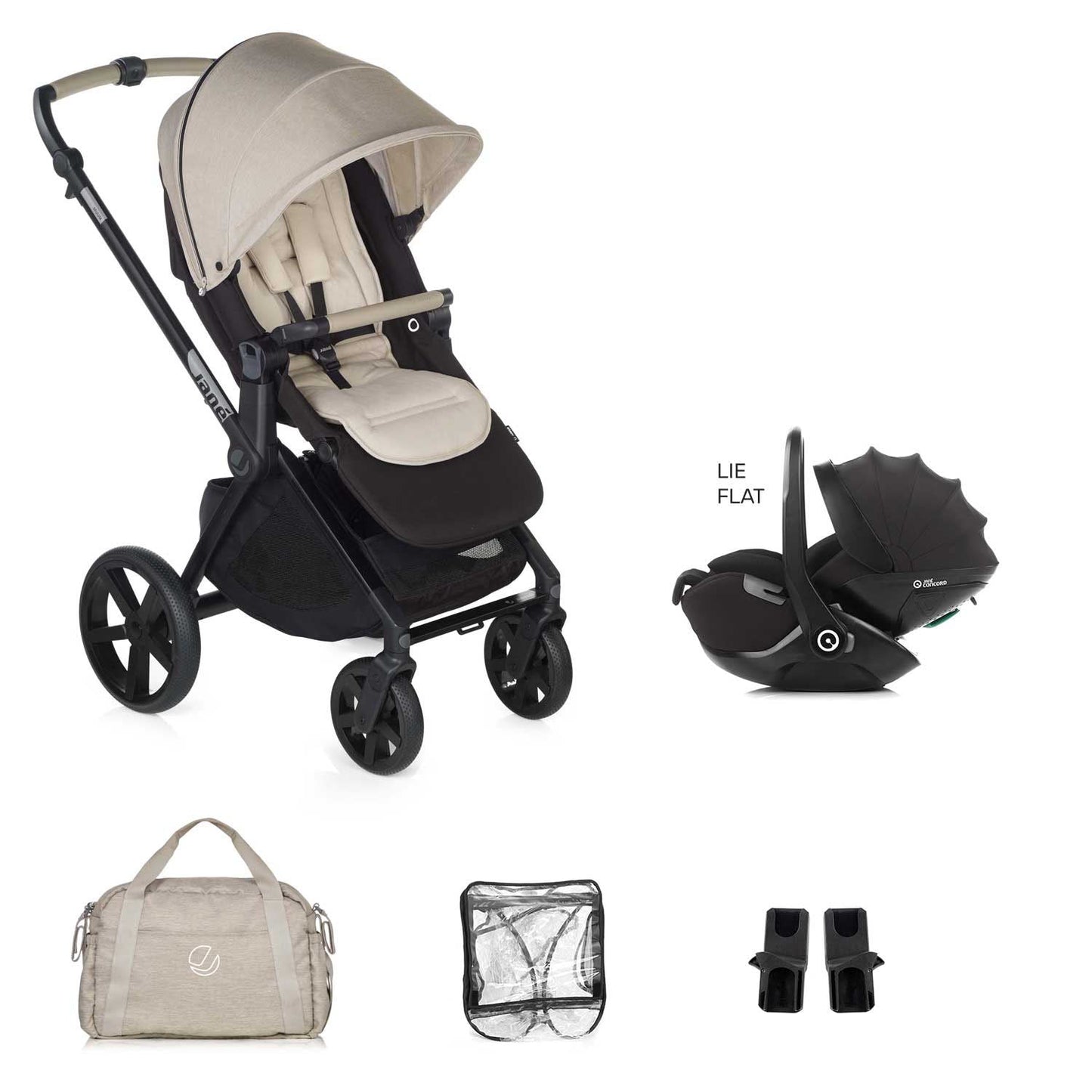 Jane Muum-4 Kombibaby 360 Lie-Flat Car Seat Travel System