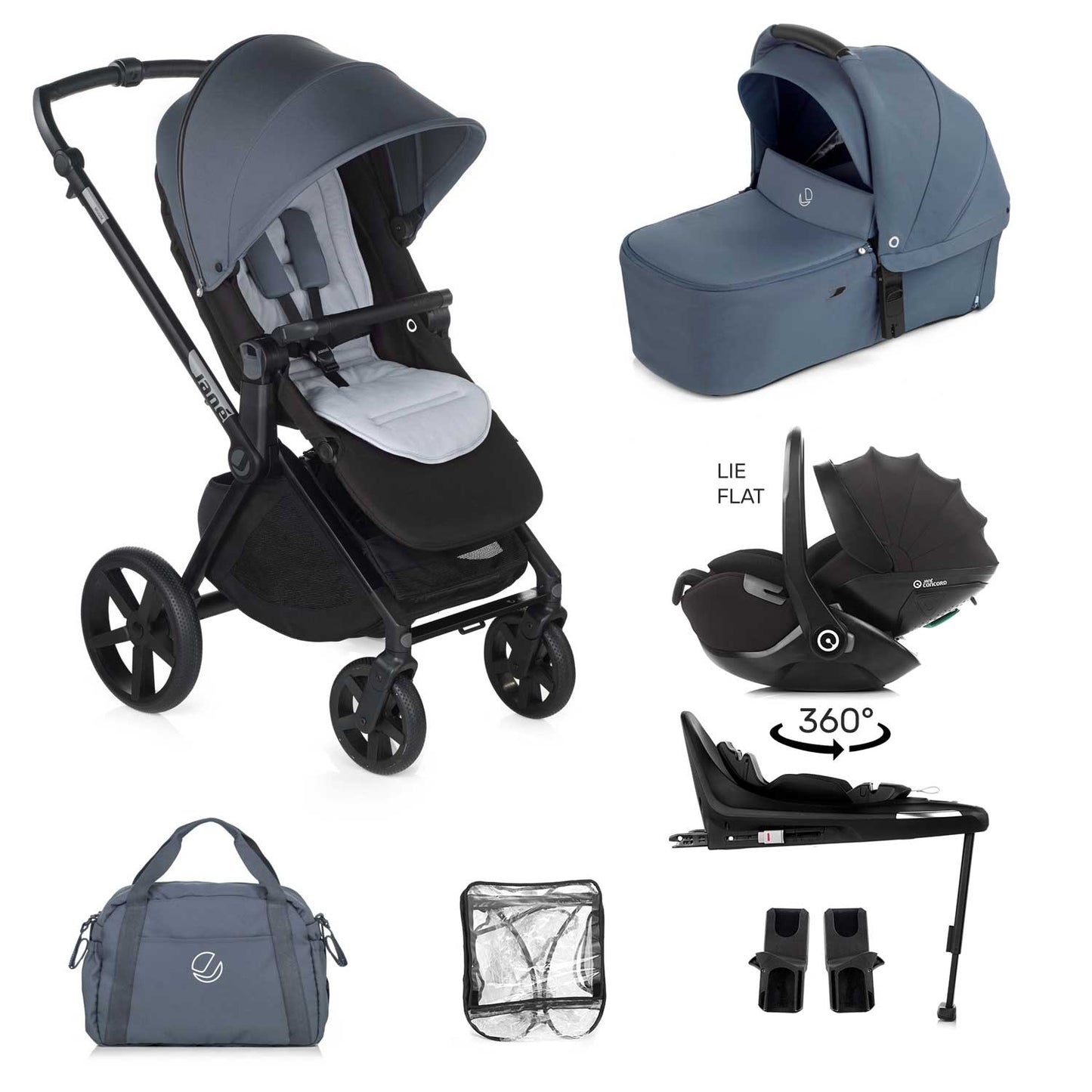Jane Muum-4 Kombibaby 360 Lie-Flat Car Seat Travel System