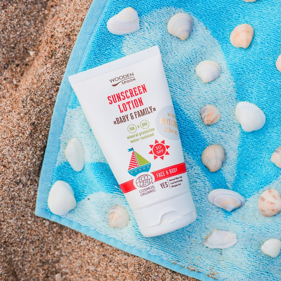 Organic Sunscreen Lotion Baby & Family 50 SPF - 150ml