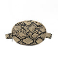 Snakeskin pattern ladies belt bag
