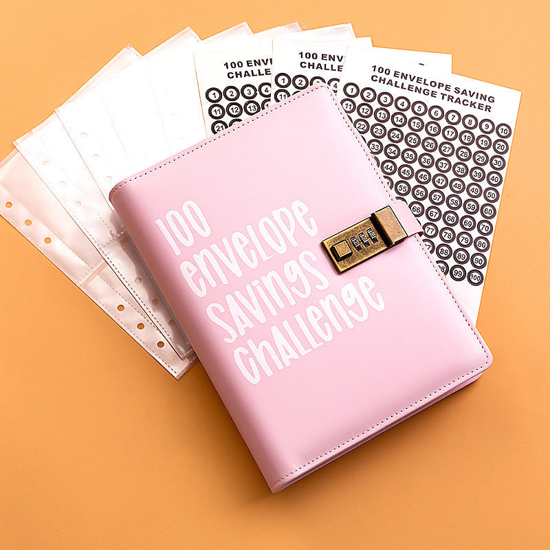 Couple's 100-day Challenge Envelope Budget Loose-leaf Notebook