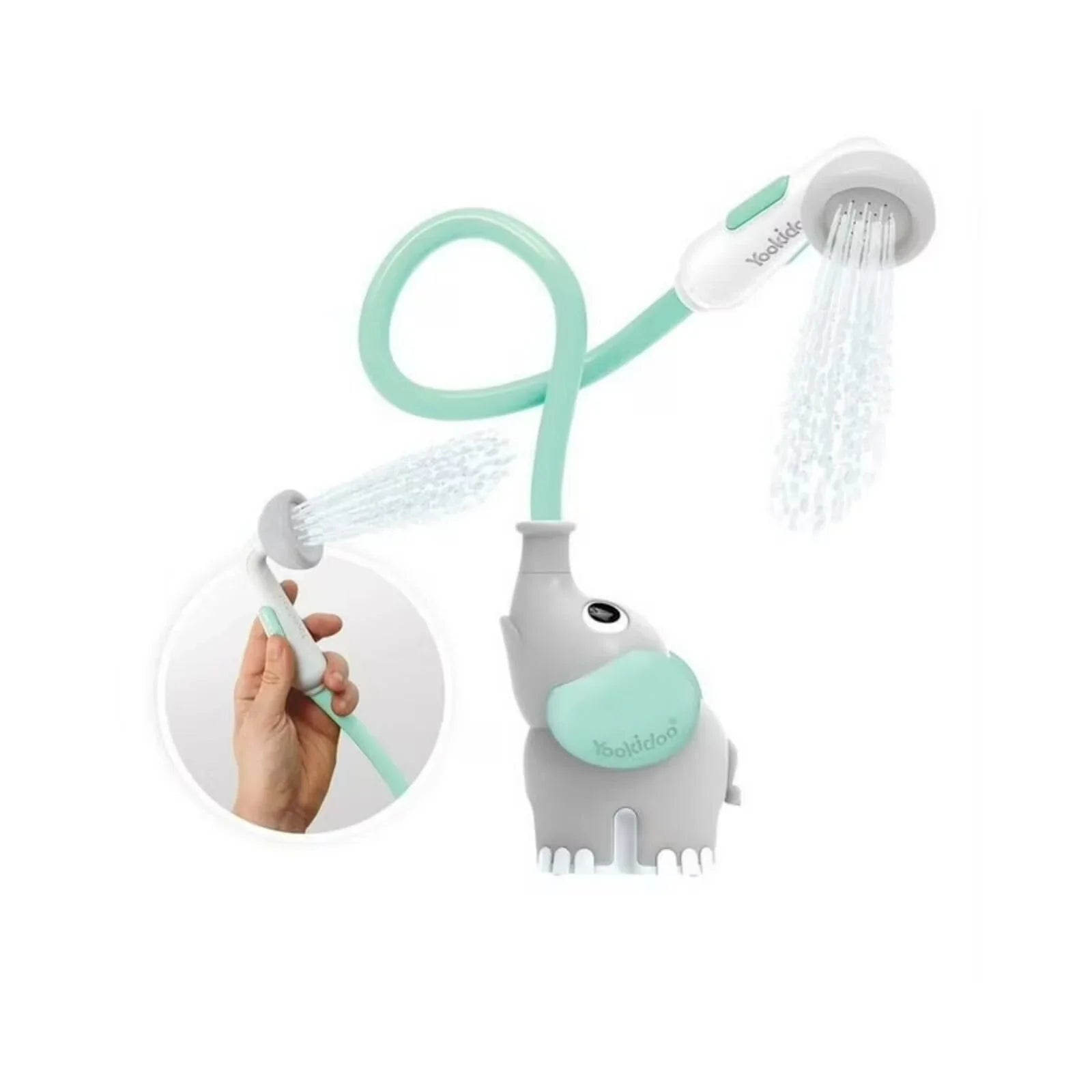 Yookidoo Baby Shower Bath Toy Elephant - Turquoise