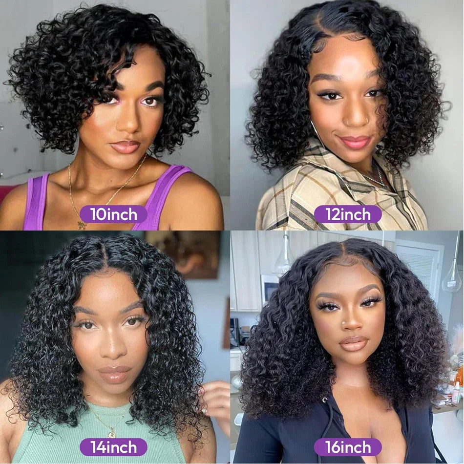 Mongolian Kinky Curly Wig Human Hair 13x4 Curly Lace Front Human Hair Wigs Deep