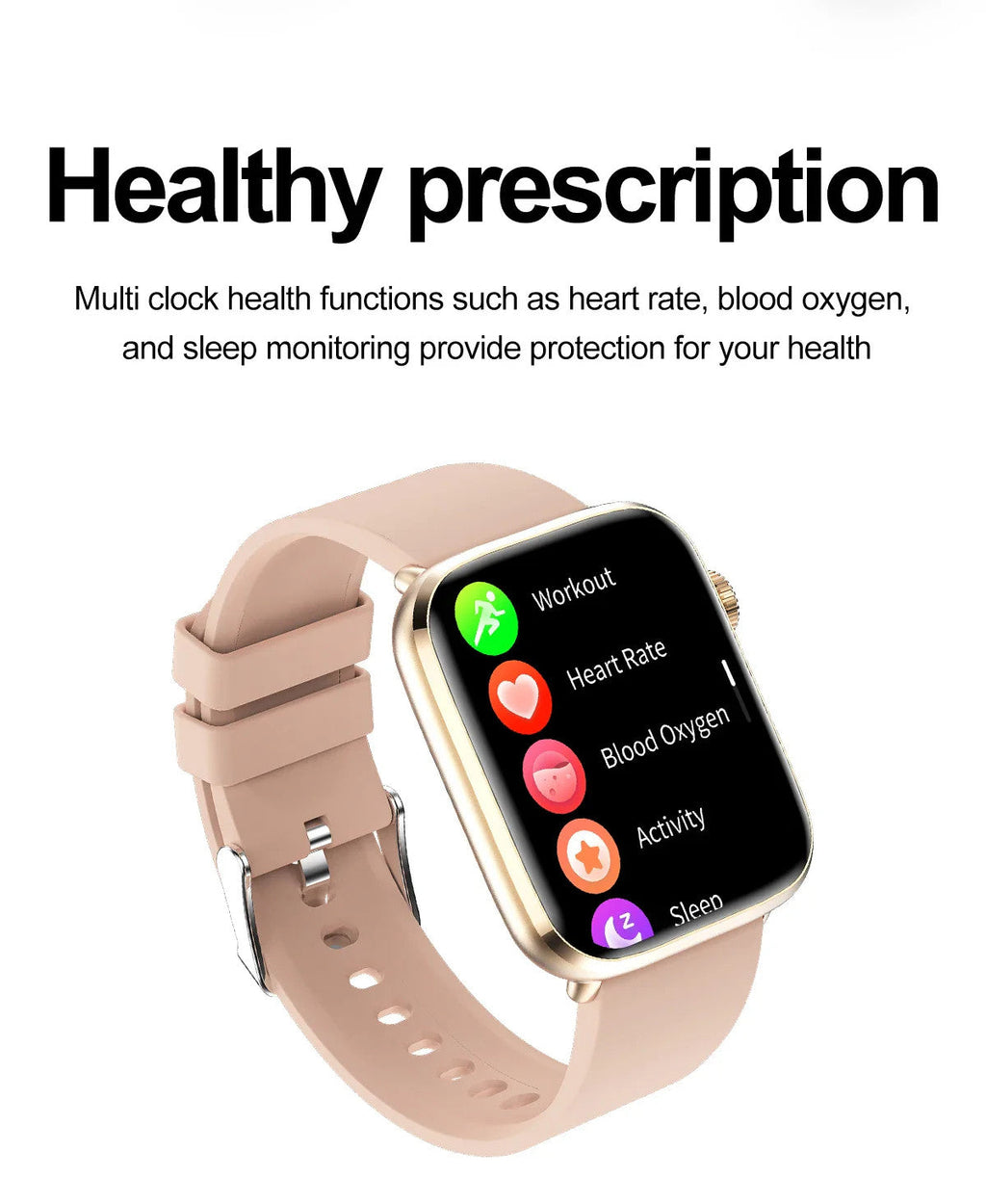 2025 AI Diagnosis NFC Smart Watch Women 1.85 inch AMOLED Blood pressure Heart