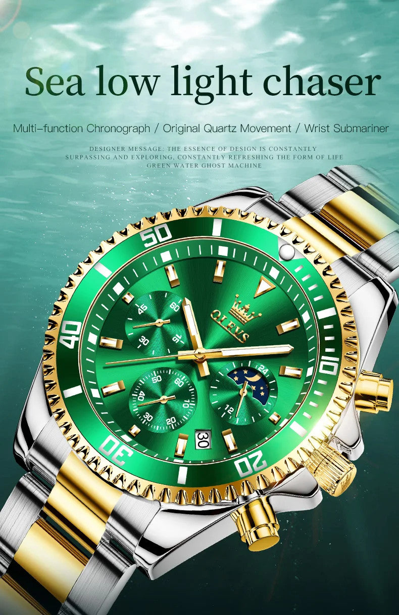 OLEVS Men's Watches Top Brand Luxury Watch for Men Original Waterproof
