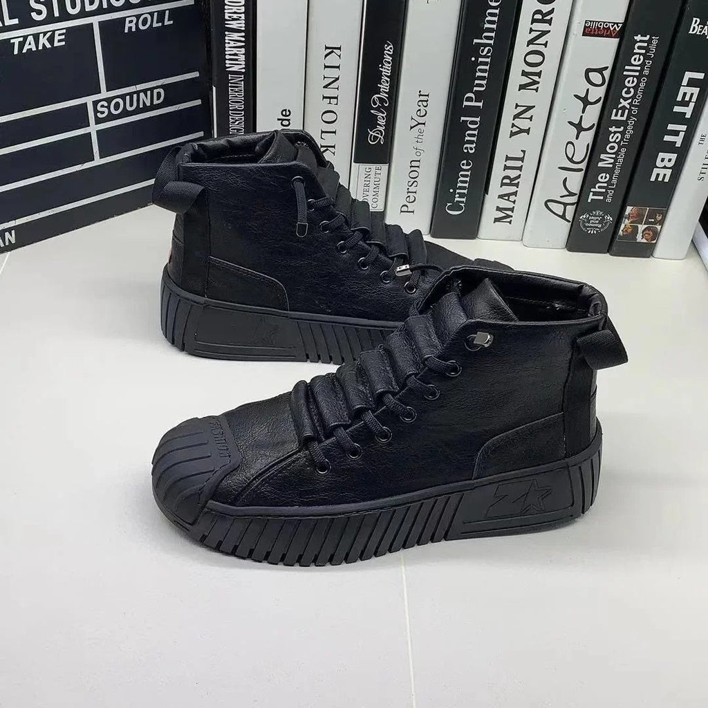 Men Boots Increased Lace-up Casual Quality Outdoor Boots