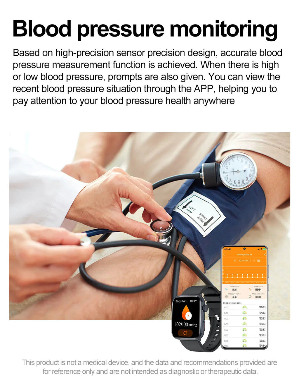 2025 AI Diagnosis NFC Smart Watch Women 1.85 inch AMOLED Blood pressure Heart