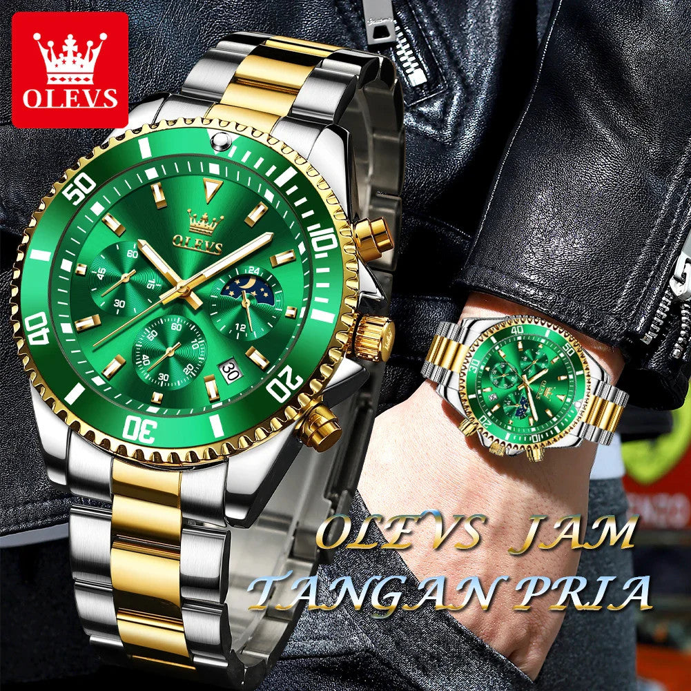 OLEVS Men's Watches Top Brand Luxury Watch for Men Original Waterproof