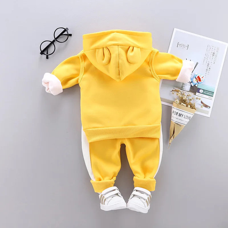 3pc/Set Animal Bear Baby Set For Newborn Winter Infant Clothing Sets Super Keep