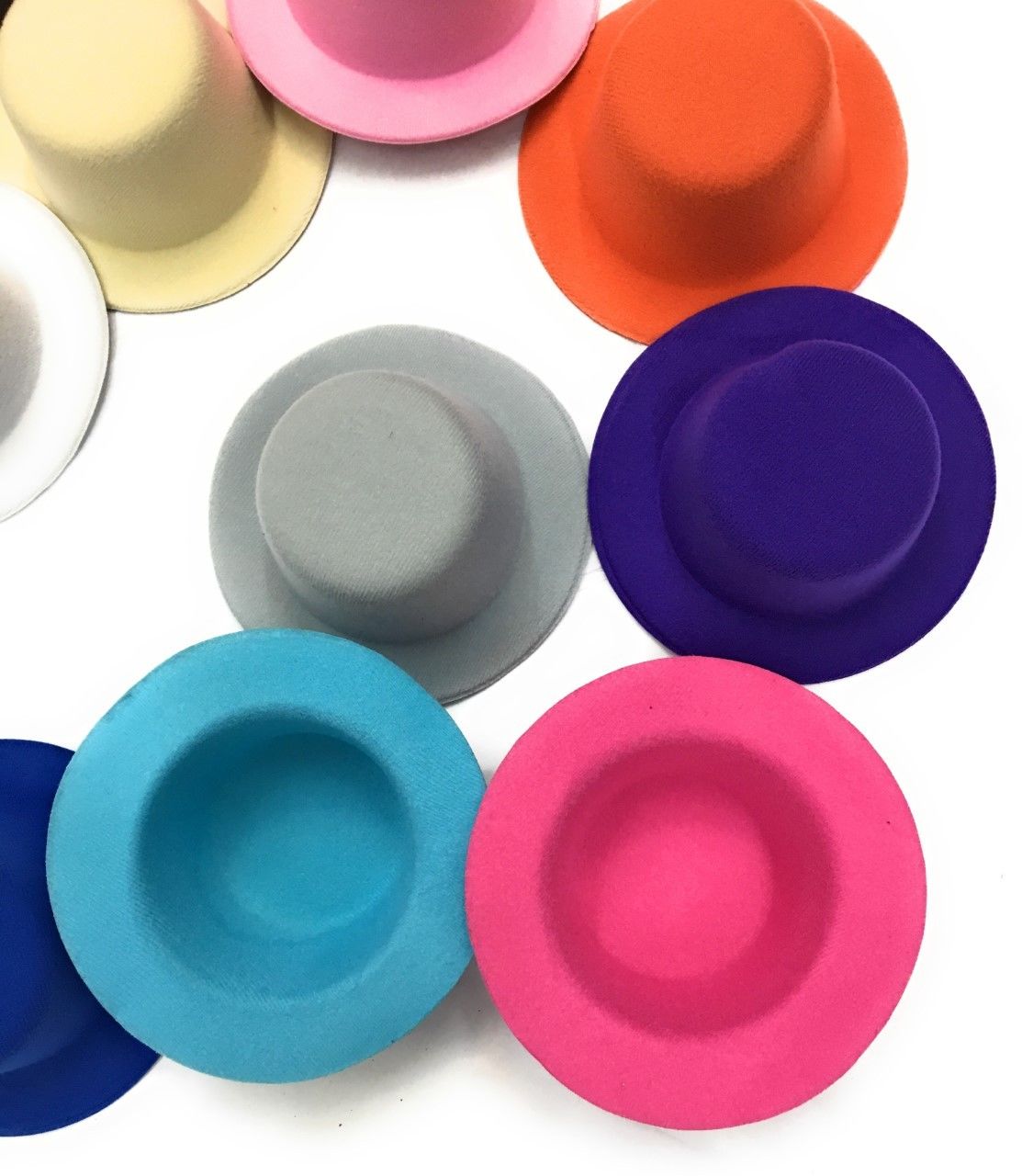 Set of 4 x Mini Round Top Hat Cap Fascinator Felt Hat Base Supplies Wholesale