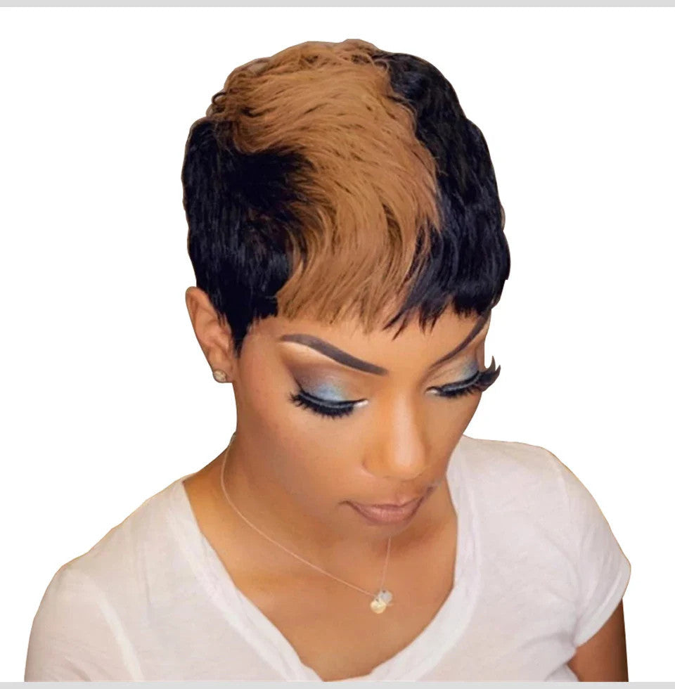 Short Bob Wig Human Hair Wigs Pixie Cut Wig For Black Women Brazilian Remy Hair
