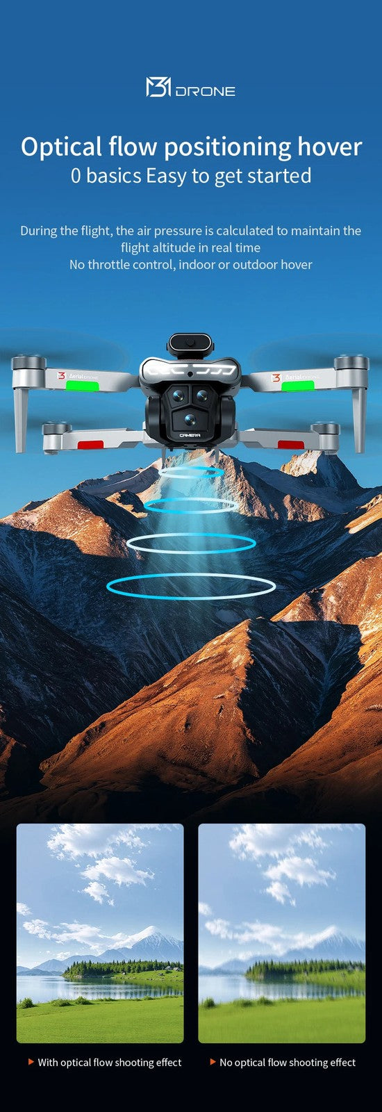 NEW M3 Drone 8K HD 5G GPS Photography Remote Control Aerial Aircraft Dual