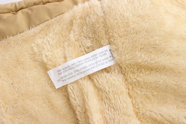 Winter Kids Clothes Plus Velvet Thicken Warm Jacket for Girls Casual Zipper