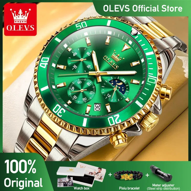 OLEVS Men's Watches Top Brand Luxury Watch for Men Original Waterproof