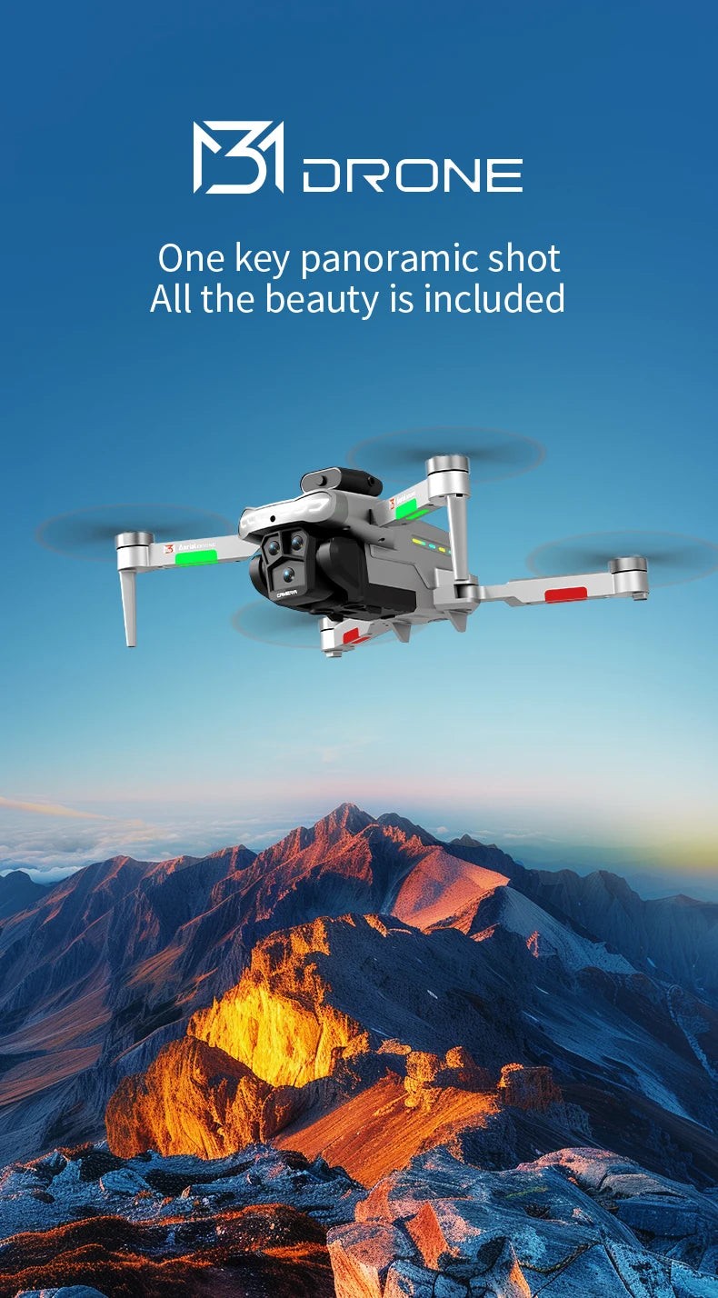 NEW M3 Drone 8K HD 5G GPS Photography Remote Control Aerial Aircraft Dual