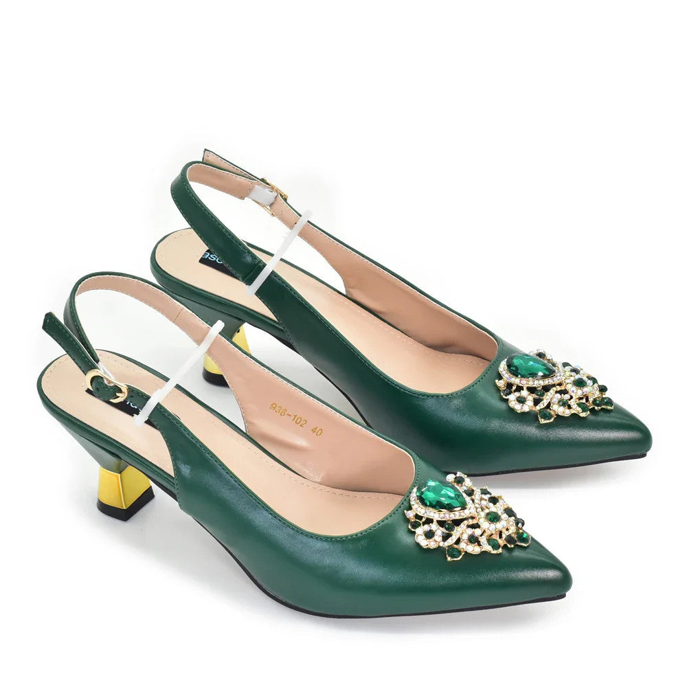 New Fashion Women Shoes and Bags To Match Set Nigeria Party Italian Shoe and