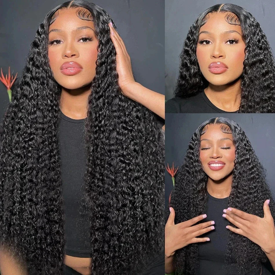 Wear And Go Best Water Wave 13x4 HD Lace Frontal Wig Wet Glueless Deep Water 180