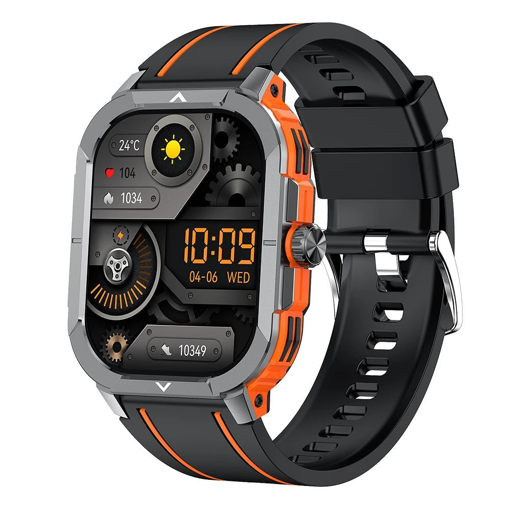 Outdoor Sports Health Monitoring BT Call Waterproof Smartwatch for Men