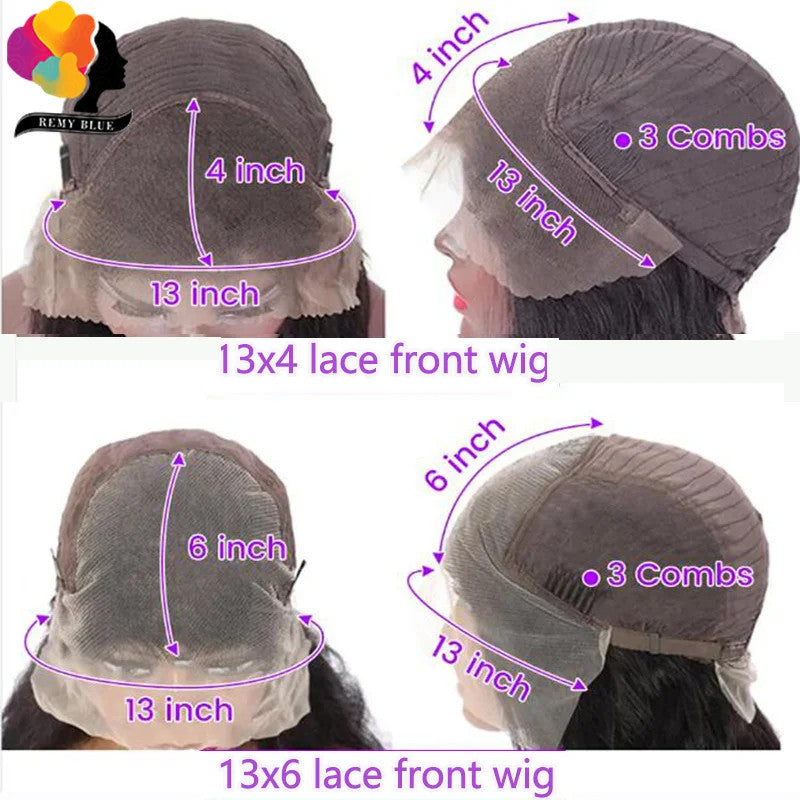 Colored Red Straight Lace Front Human Hair Wig 13x4 13x6 Transparent Lace