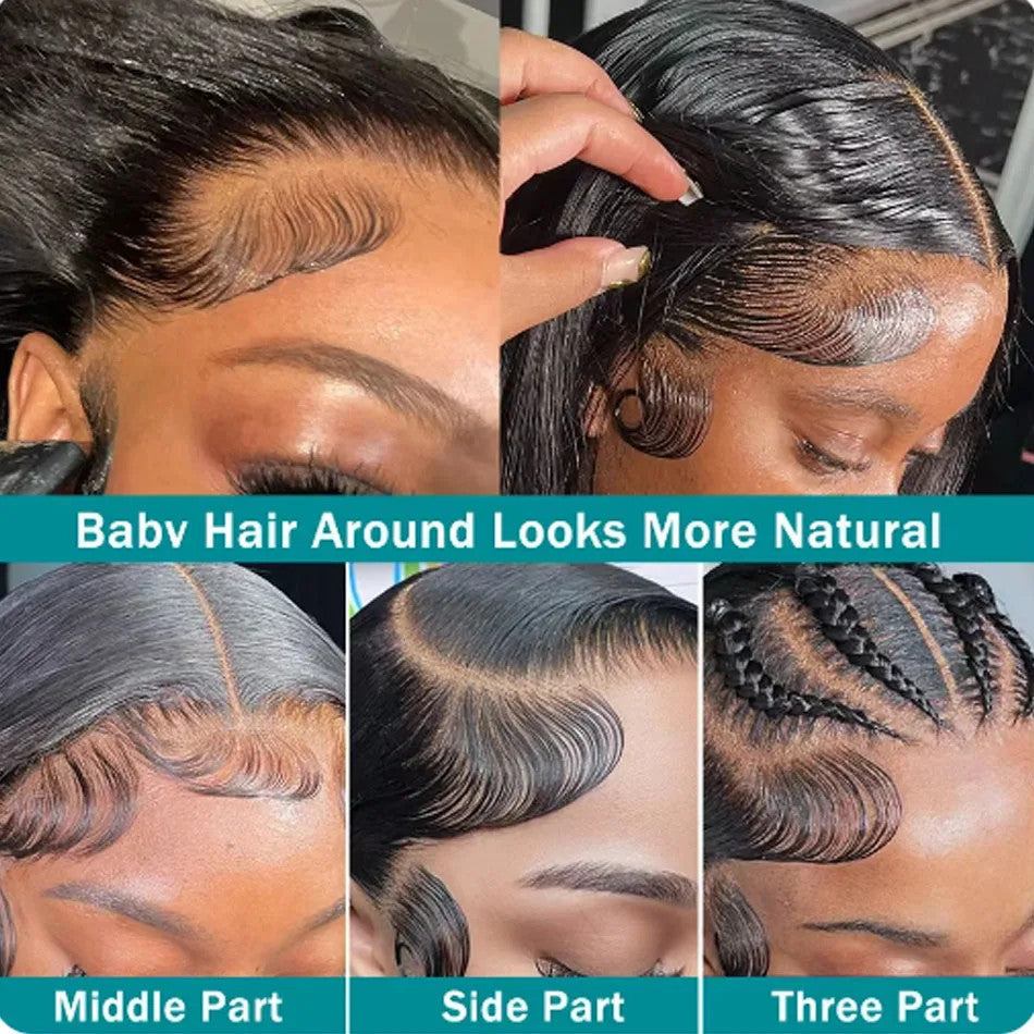 Mongolian Kinky Curly Wig Human Hair 13x4 Curly Lace Front Human Hair Wigs Deep