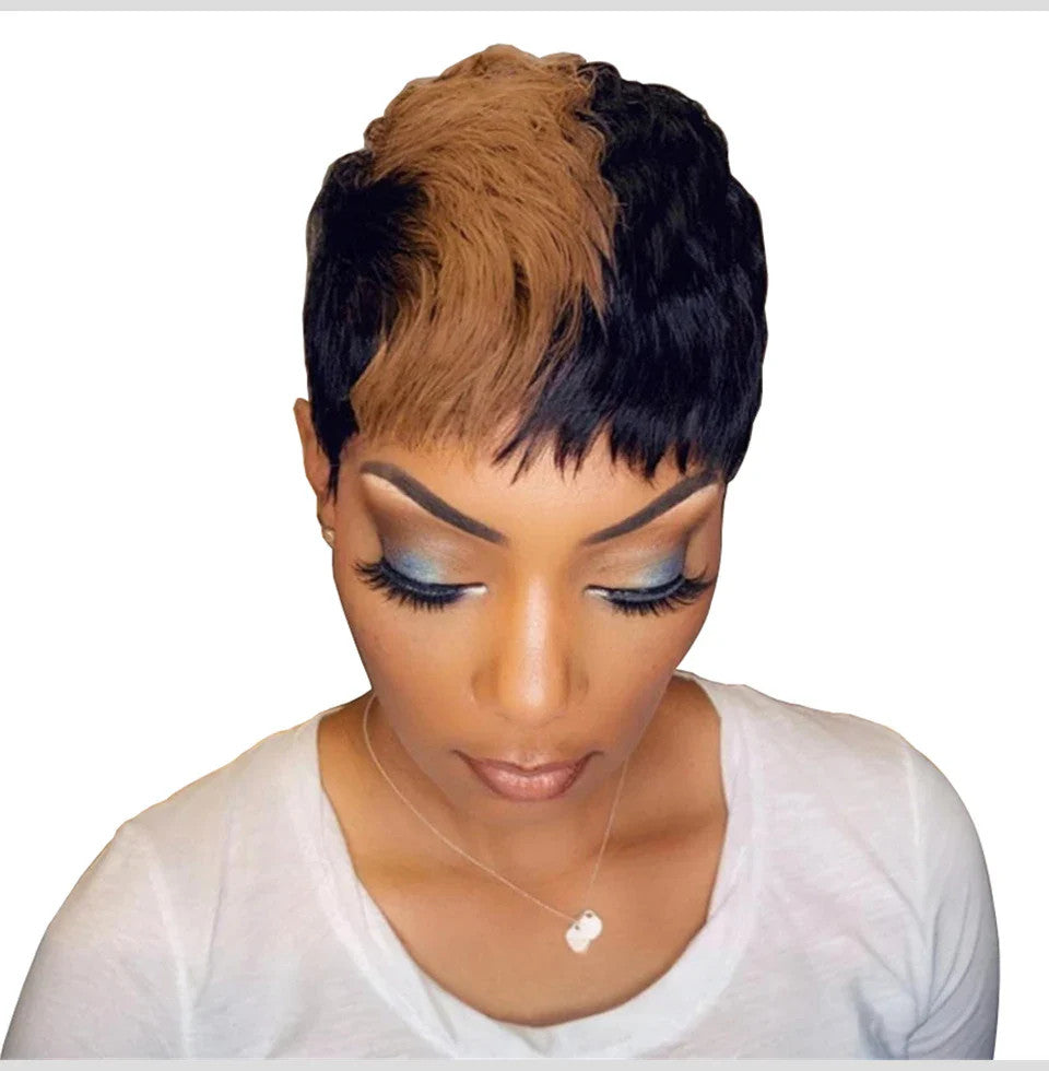 Short Bob Wig Human Hair Wigs Pixie Cut Wig For Black Women Brazilian Remy Hair