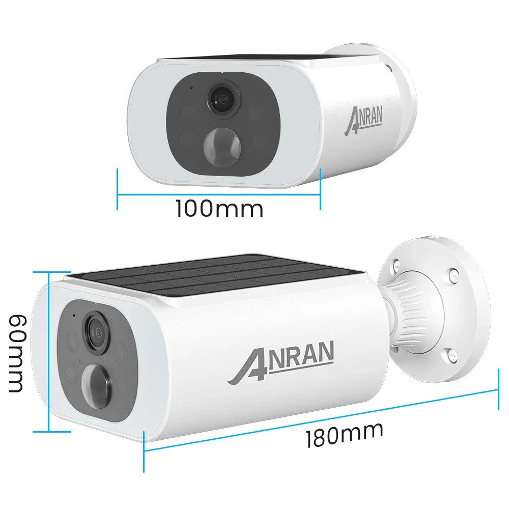 Outdoor Solar Security Camera with Battery 3MP 2.4G WIFI Camera Battery Cloud