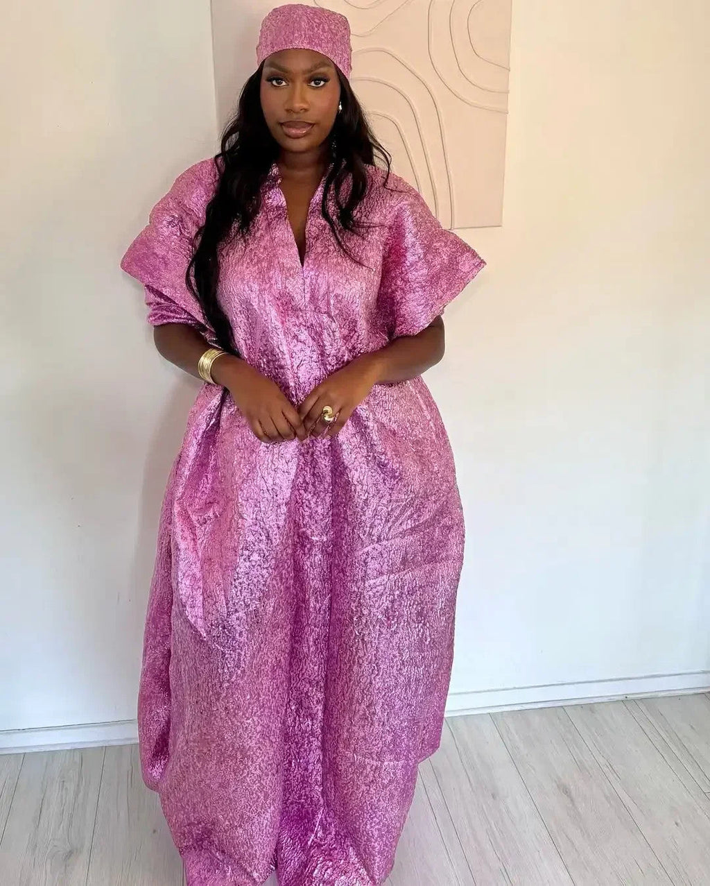 African Dress for Women Plus Si ze Embroidery Weddi ng Guest Long Maxi Dress