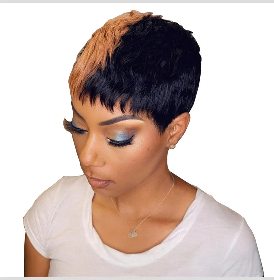 Short Bob Wig Human Hair Wigs Pixie Cut Wig For Black Women Brazilian Remy Hair