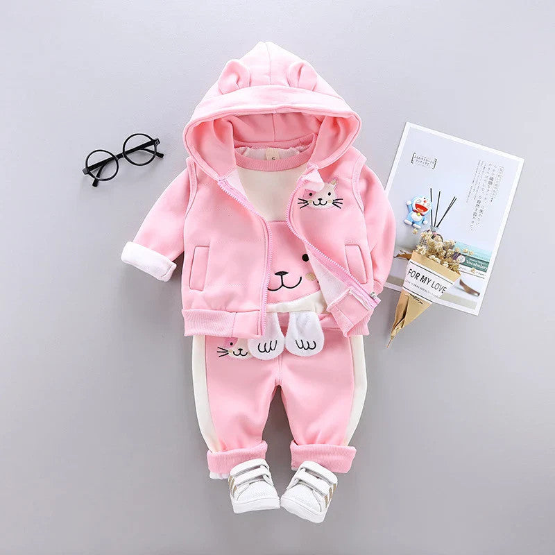 3-Piece Animal Print Baby & Toddler Clothing Set | Unisex | 9M–4T | Cotton Mix